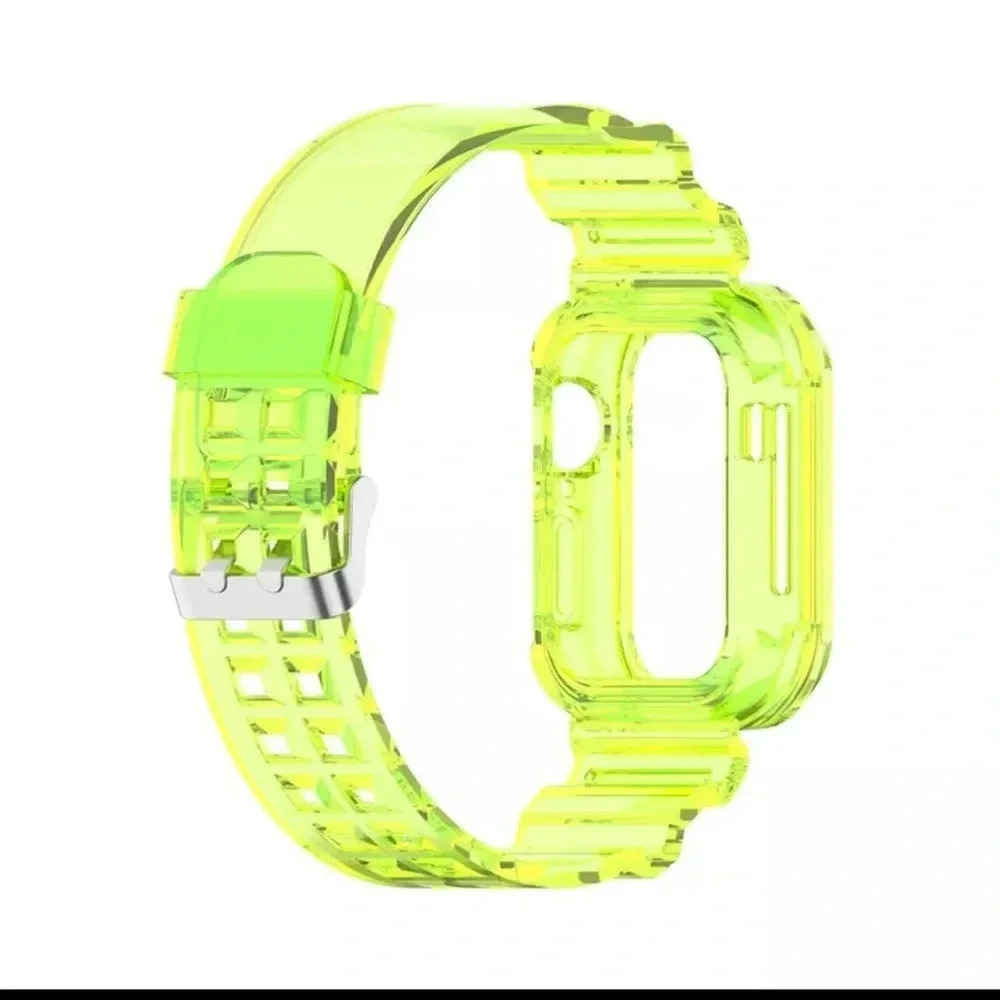 🔥 4 for $20 DEAL 🔥Apple Watch cryst Clear green soft silicone | 38/40mm